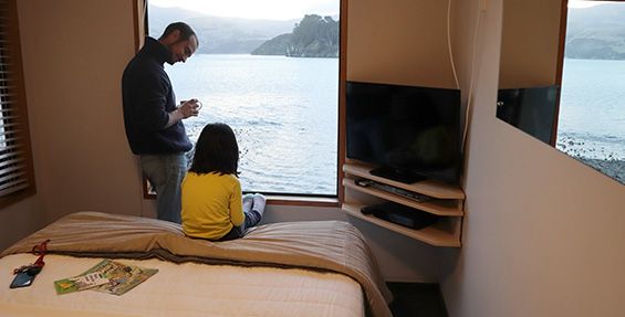 waterfront family unit bedroom